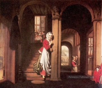  Maes Peintre - Eavesd Baroque Nicolaes Maes